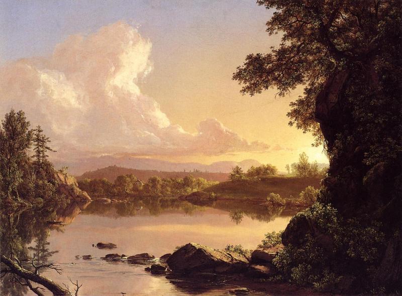 Frederic Edwin Church Scene on the Catskill Creek Sweden oil painting art